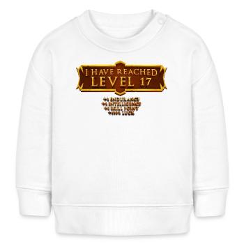Ich Habe Die Stufe 17 Erreicht Rpg Online Gaming - Baby Organic Sweatshirt Baby Changer von Stanley/Stella - Creme - Vorne