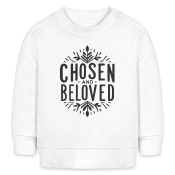 Auserwählt und geliebt - Baby Organic Sweatshirt Baby Changer von Stanley/Stella - Creme - Vorne