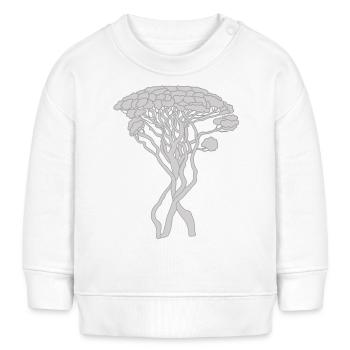 Arbre, Pin Capri, Pin, Conifère, Gris - Sweat bébé bio Stanley/Stella - crème - Devant