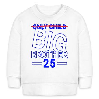 Bruder Spruch lustig 25 - Baby Organic Sweatshirt Baby Changer von Stanley/Stella - Creme - Vorne