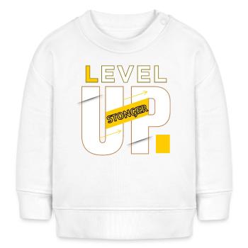 Level Up-Grafikleistung - Baby Organic Sweatshirt Baby Changer von Stanley/Stella - Creme - Vorne