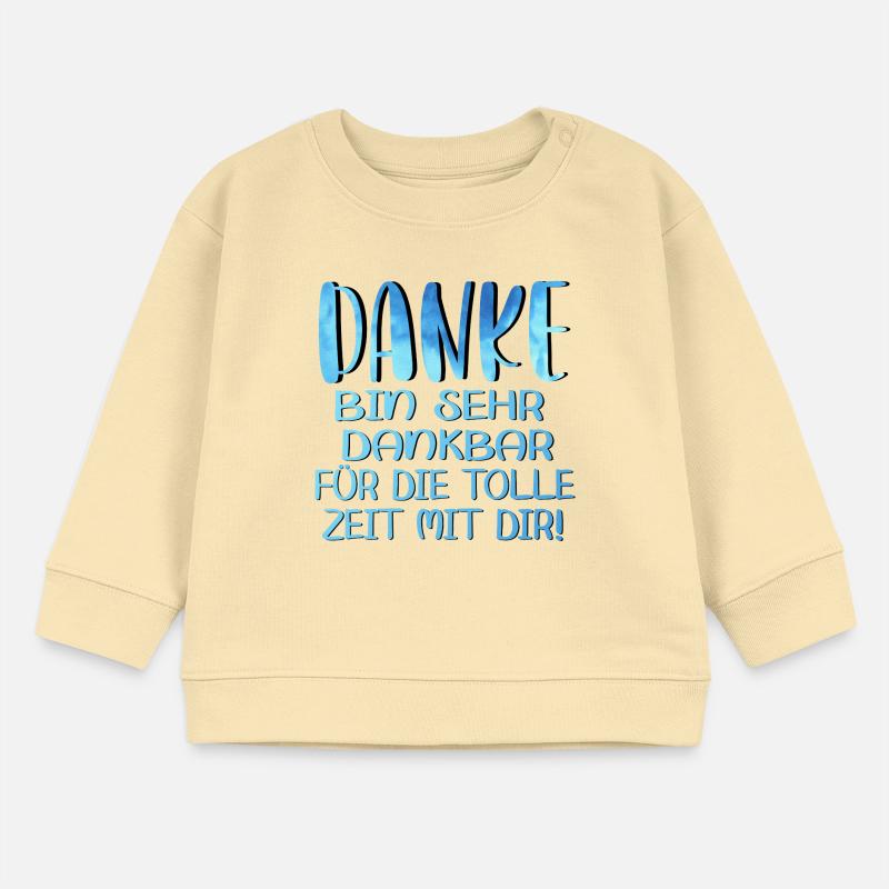 Abschiedsgeschenke - TOLLE ZEIT MIT DIR SPRÜCHE Baby Organic Sweatshirt Baby Changer von Stanley/Stella