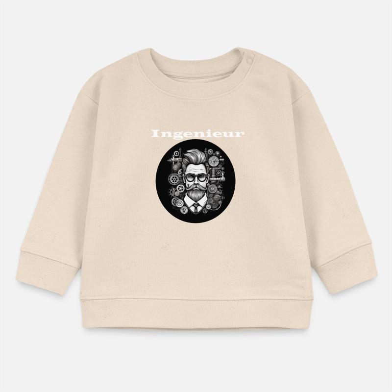 Engineer white Baby Sweatshirt by Stanley/Stella