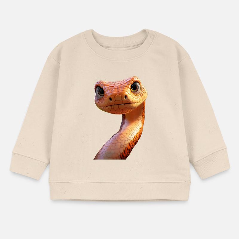 Schlange Python Kobra Mamba Klapperschlange Snake Baby Organic Sweatshirt Baby Changer von Stanley/Stella