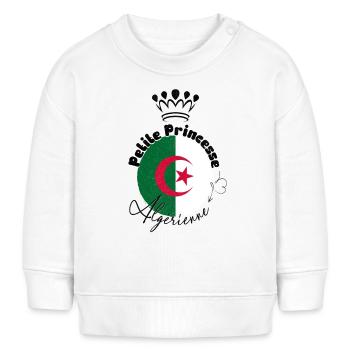 "Petite princesse algérienne" - Sweat bébé bio Stanley/Stella - crème - Devant