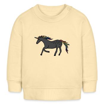 Licorne rapide - Sweat bébé bio Stanley/Stella - crème - Devant