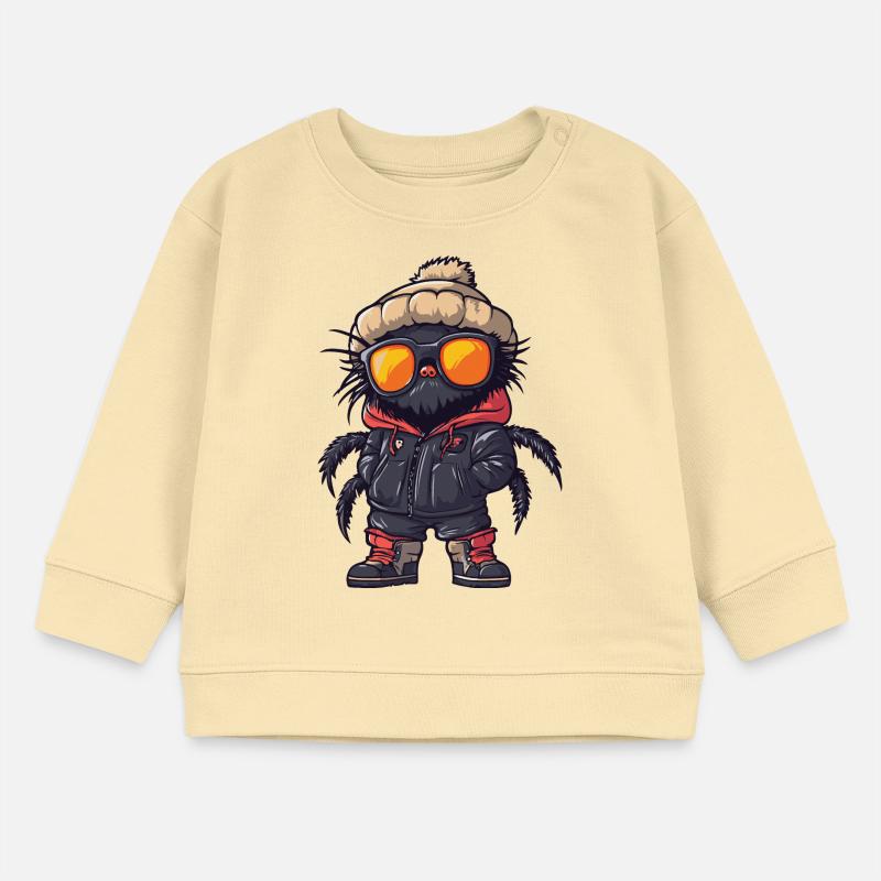 Tarantula Cool Comic Baby Organic Sweatshirt Baby Changer von Stanley/Stella