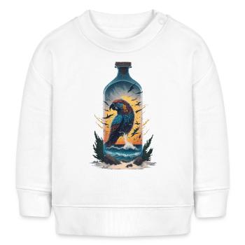 Papagei Flasche - Baby Organic Sweatshirt Baby Changer von Stanley/Stella - Creme - Vorne