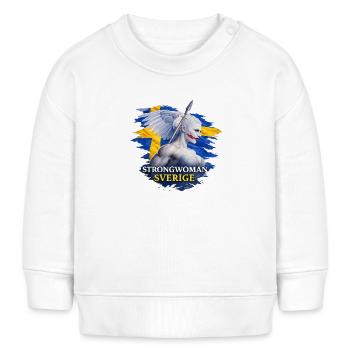 Starke Frau Schweden - Baby Organic Sweatshirt Baby Changer von Stanley/Stella - Creme - Vorne
