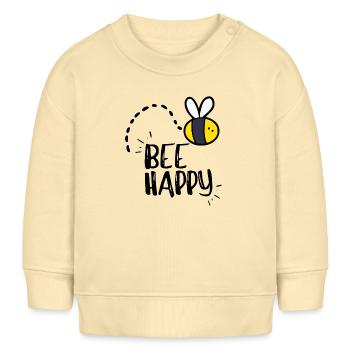 Abeille heureuse! - Sweat bébé bio Stanley/Stella - crème - Devant