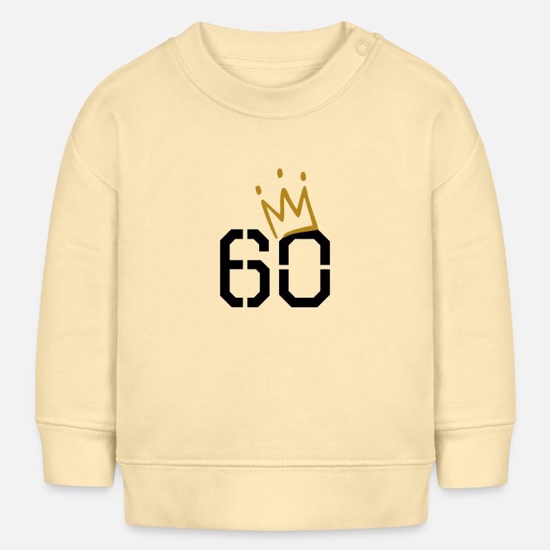 60 ans - Sweat bébé bio Stanley/Stella - crème