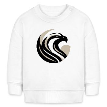 Stilisierter Adlerkopf - Baby Organic Sweatshirt Baby Changer von Stanley/Stella - Creme - Vorne