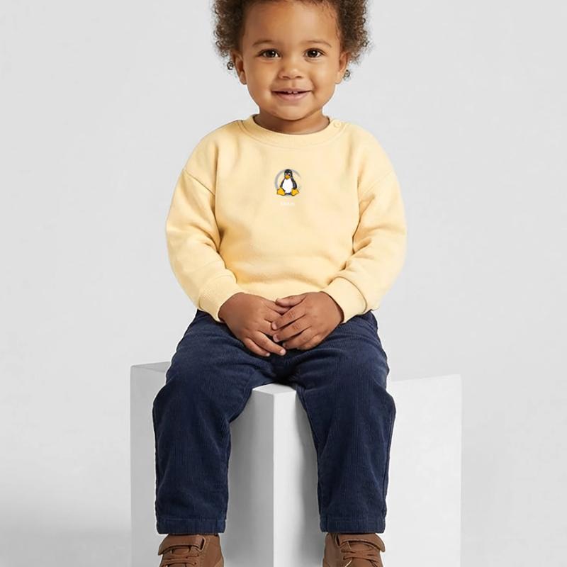 Pc computer Penguin nerd geek Programmer Admin Baby Sweatshirt by Stanley/Stella