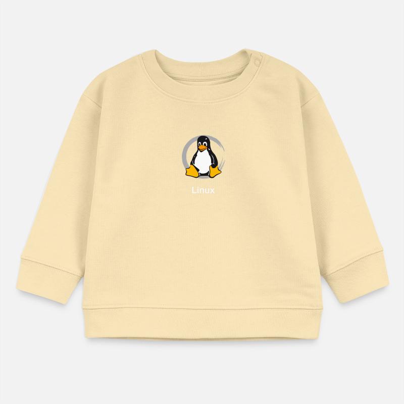 Ordinateur penguin nerd geek programmeur administrateur Sweat bébé bio Stanley/Stella