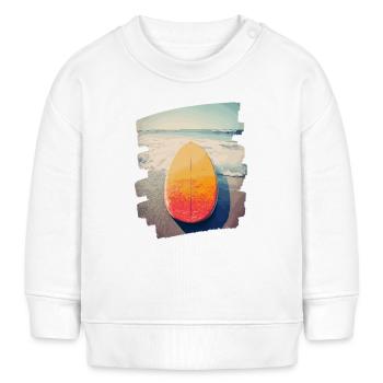 Surfboard - Baby Sweatshirt by Stanley/Stella - cream - Front