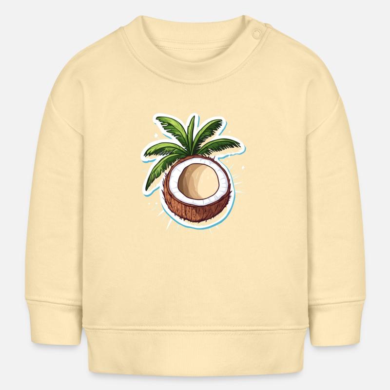 Kokosnuss Coconut - Sweat bébé bio Stanley/Stella - crème