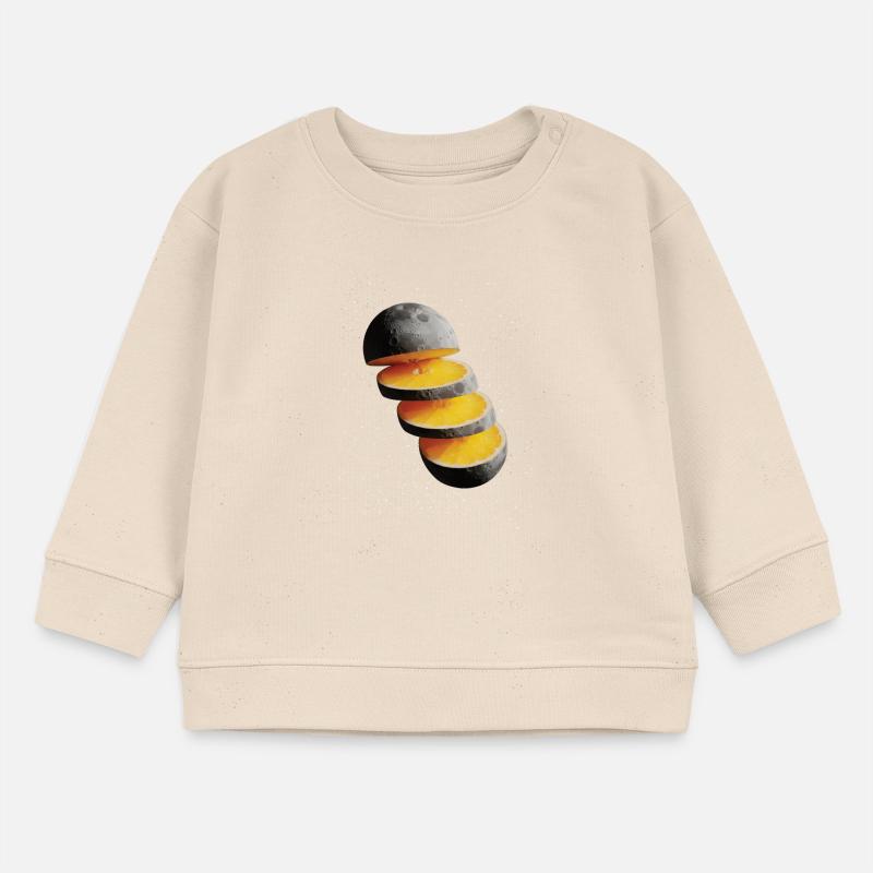 Tranches de citron de lune Citron de lune Sweat bébé bio Stanley/Stella