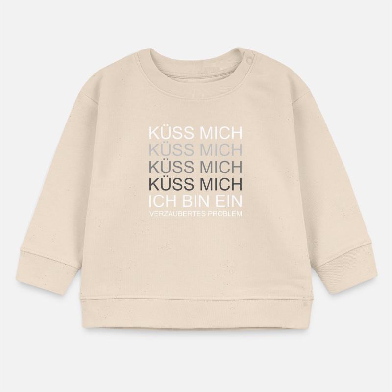 Küss mich ich bin ein verzaubertes Problem Baby Organic Sweatshirt Baby Changer von Stanley/Stella