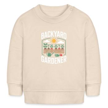 Backyard Gardener Garden Gardener - Baby Sweatshirt by Stanley/Stella - soft Ecru - Front