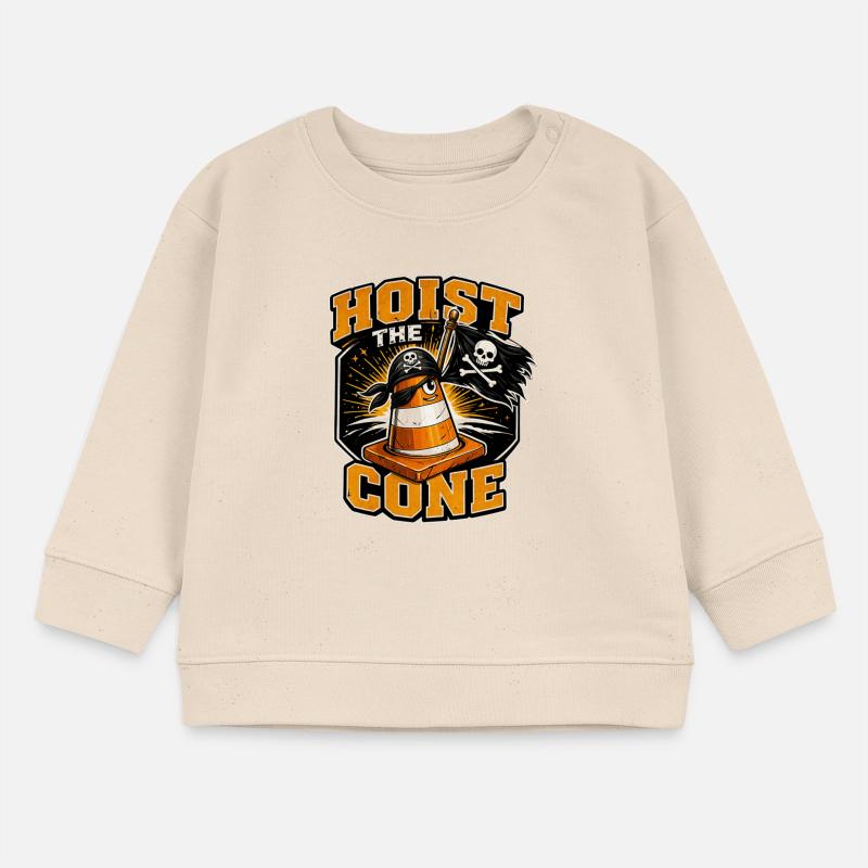 Construction Worker Road Construction Traffic Cone Baby Sweatshirt by Stanley/Stella