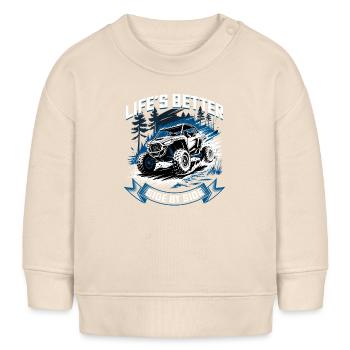UTV Off Road 4 Wheeler Side by side - Baby Organic Sweatshirt Baby Changer von Stanley/Stella - Natur - Vorne