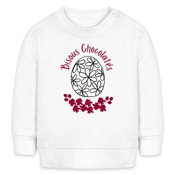 Schoko-Küsse - Baby Organic Sweatshirt Baby Changer von Stanley/Stella - Creme - Vorne