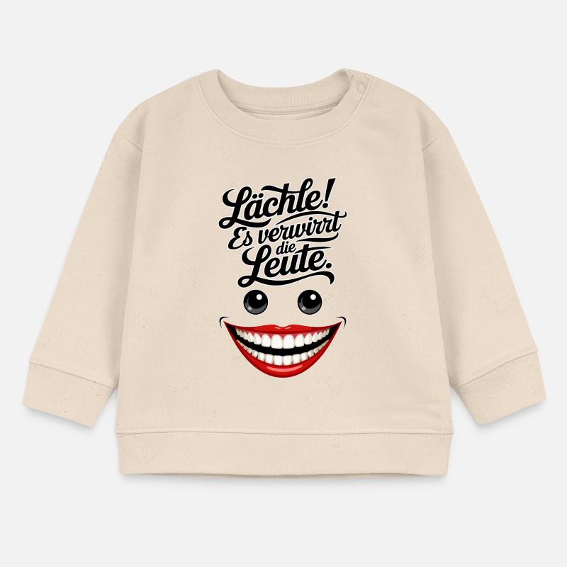 Immer lächeln Baby Organic Sweatshirt Baby Changer von Stanley/Stella