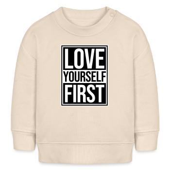 Love Yourself First Selbstliebe Selbstfürsorge - Baby Organic Sweatshirt Baby Changer von Stanley/Stella - Natur - Vorne