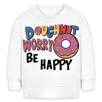 doughnut worry - Baby Sweatshirt by Stanley/Stella - cream - Front