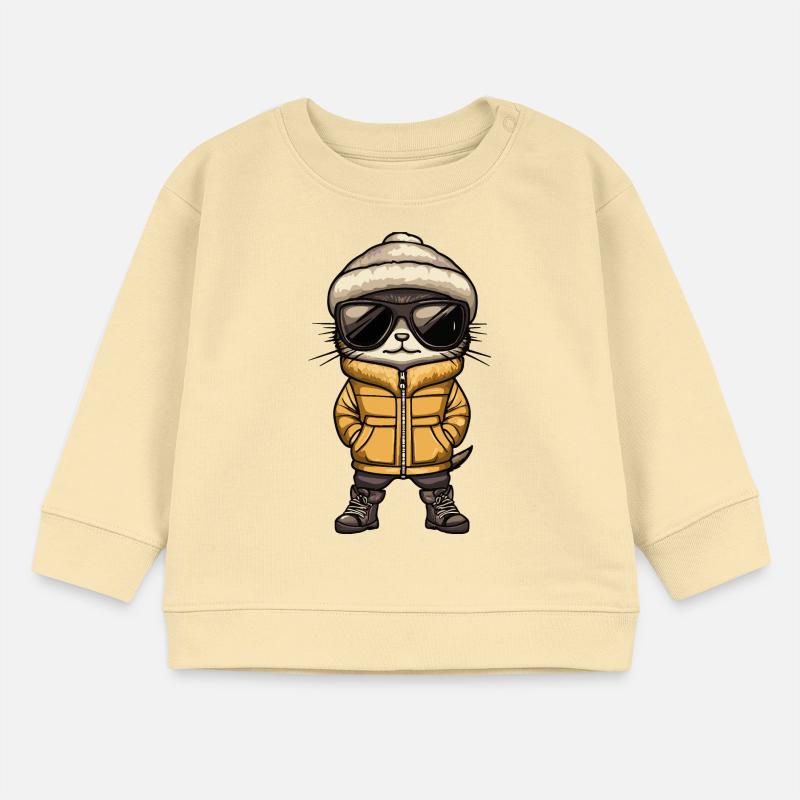 Erdmännchen Cool Comic Baby Organic Sweatshirt Baby Changer von Stanley/Stella