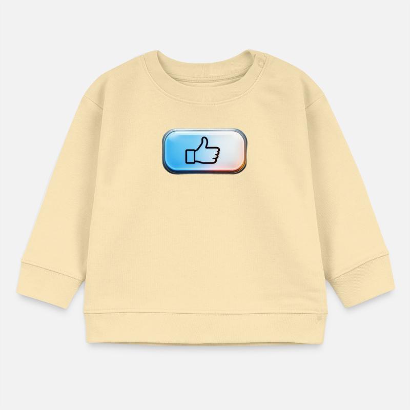 Neon Daumen Hoch Gradient Baby Organic Sweatshirt Baby Changer von Stanley/Stella