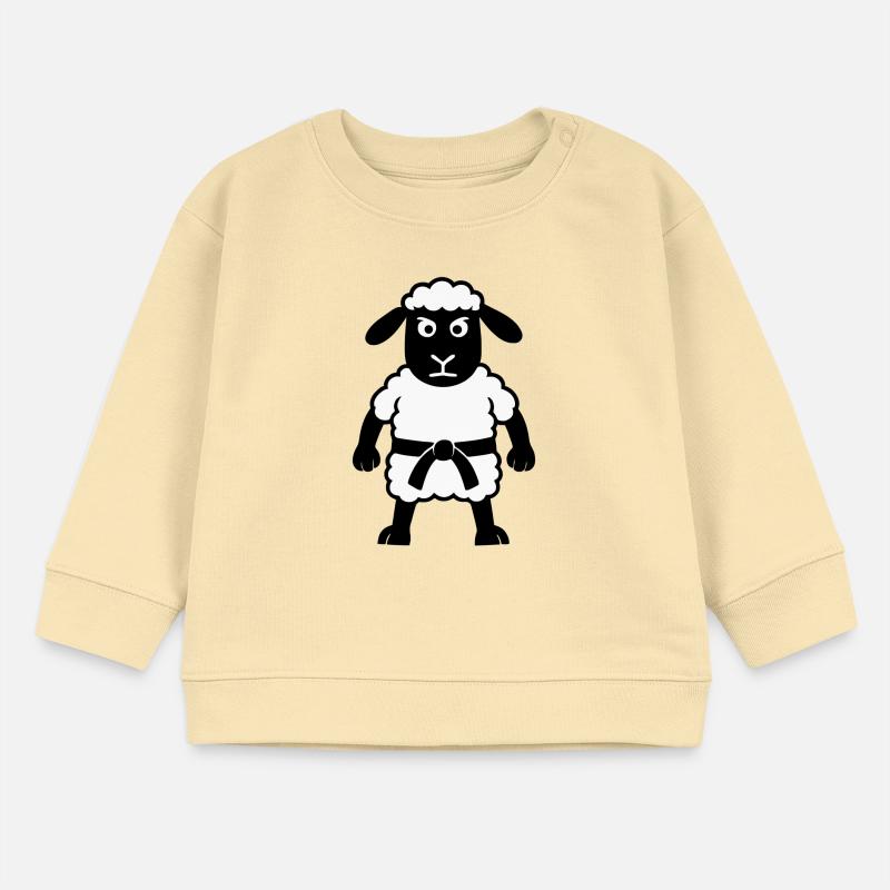 Karate Schaf Baby Organic Sweatshirt Baby Changer von Stanley/Stella