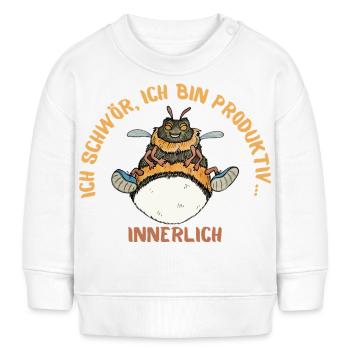 Ich schwör, ich bin Produktiv - Innerlich - Baby Organic Sweatshirt Baby Changer von Stanley/Stella - Creme - Vorne