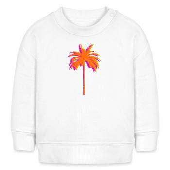 Palmier- - Sweat bébé bio Stanley/Stella - crème - Devant