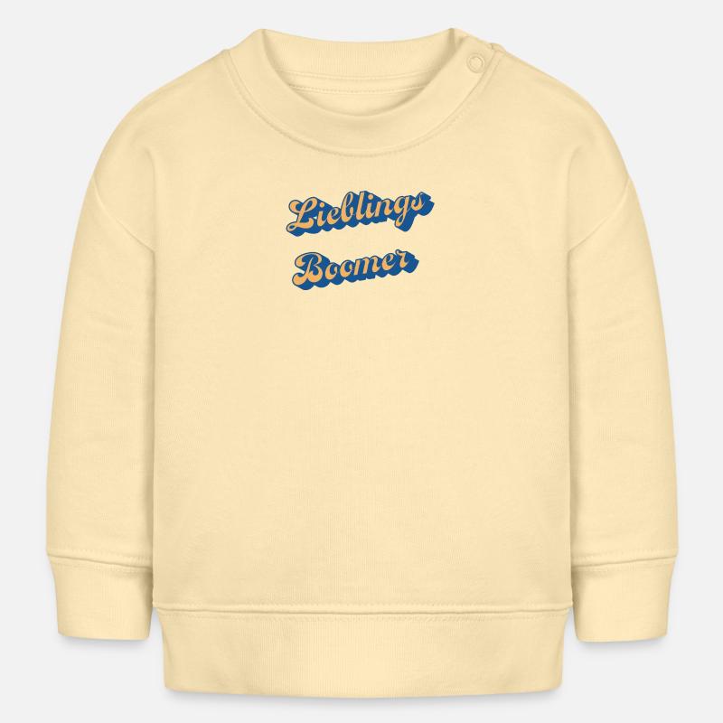 Liebings Boomer Script Logo - Baby Sweatshirt by Stanley/Stella - cream