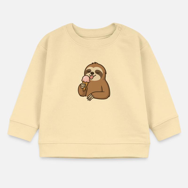 faultier mit Eis Baby Organic Sweatshirt Baby Changer von Stanley/Stella