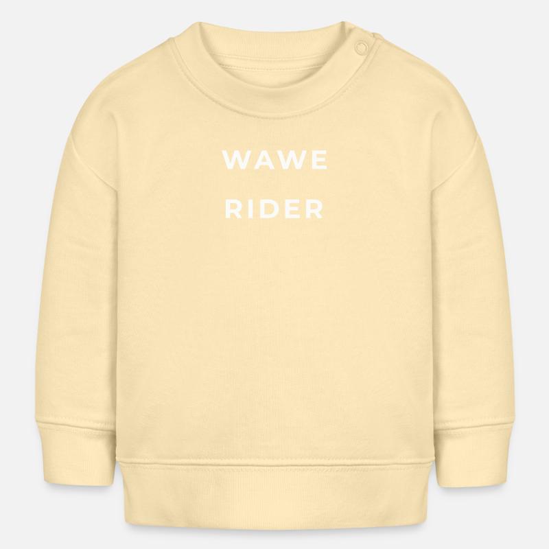 Coureur des Vagues - Sweat bébé bio Stanley/Stella - crème