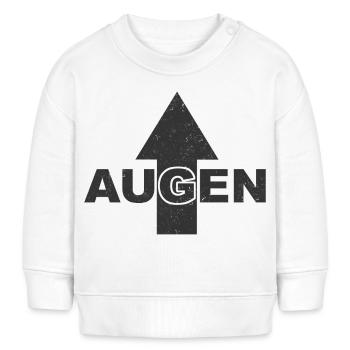 Achtung Augen hier Oben - Baby Organic Sweatshirt Baby Changer von Stanley/Stella - Creme - Vorne