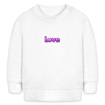 Text Love - Baby Organic Sweatshirt Baby Changer von Stanley/Stella - Creme - Vorne
