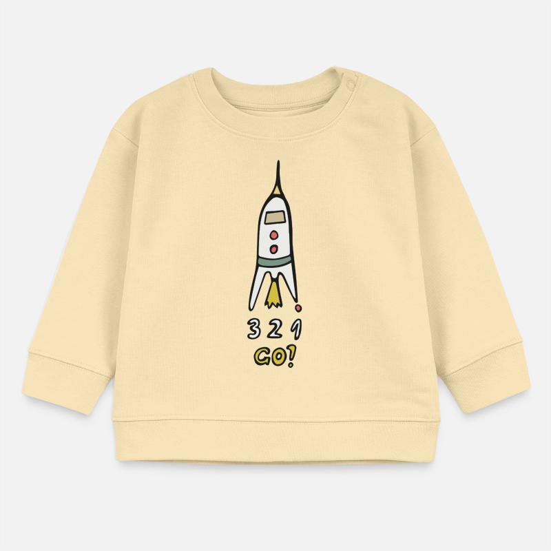 Fusée spatiale 3 2 1 Go ! Sweat bébé bio Stanley/Stella