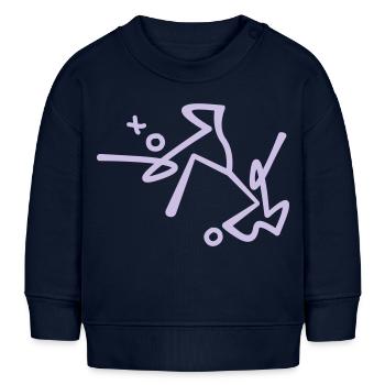 Licht , light one - Baby Organic Sweatshirt Baby Changer von Stanley/Stella - Navy - Vorne