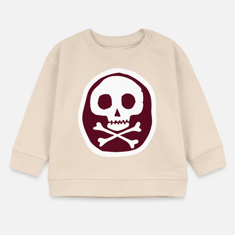 Schädel & Knochen Baby Organic Sweatshirt Baby Changer von Stanley/Stella