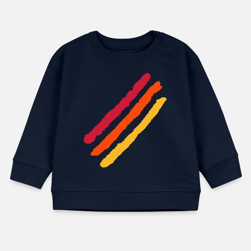 Couleurs Stripe Design / Drapeau vectoriel Sweat bébé bio Stanley/Stella