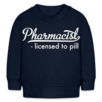 Pharmacien - Sweat bébé bio Stanley/Stella - bleu marine - Devant