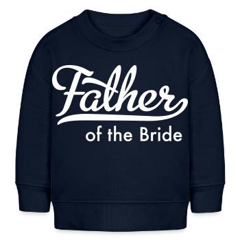 Père de la mariée - Sweat bébé bio Stanley/Stella - bleu marine - Devant