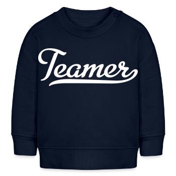 Teamer (Équipier) - Sweat bébé bio Stanley/Stella - bleu marine - Devant