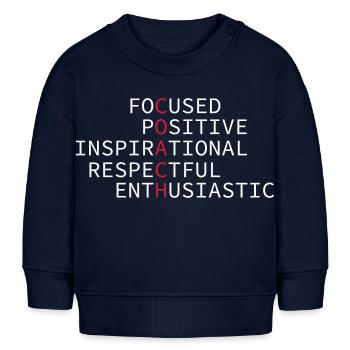 Entraîneur - Sweat bébé bio Stanley/Stella - bleu marine - Devant