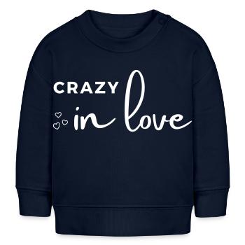 JGA Bachelorette Party Bride crazy in love - Baby Sweatshirt by Stanley/Stella - navy - Front