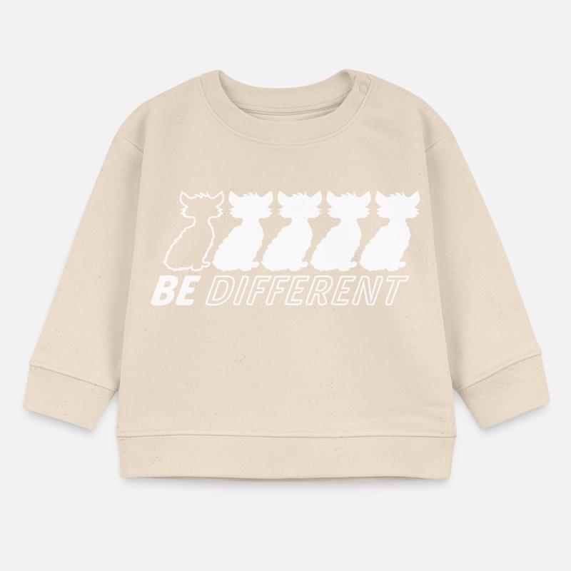 Soyez différents Chats Amis Soyez différents Sweat bébé bio Stanley/Stella
