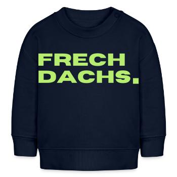 FRECHDACHS - Baby Organic Sweatshirt Baby Changer von Stanley/Stella - Navy - Vorne